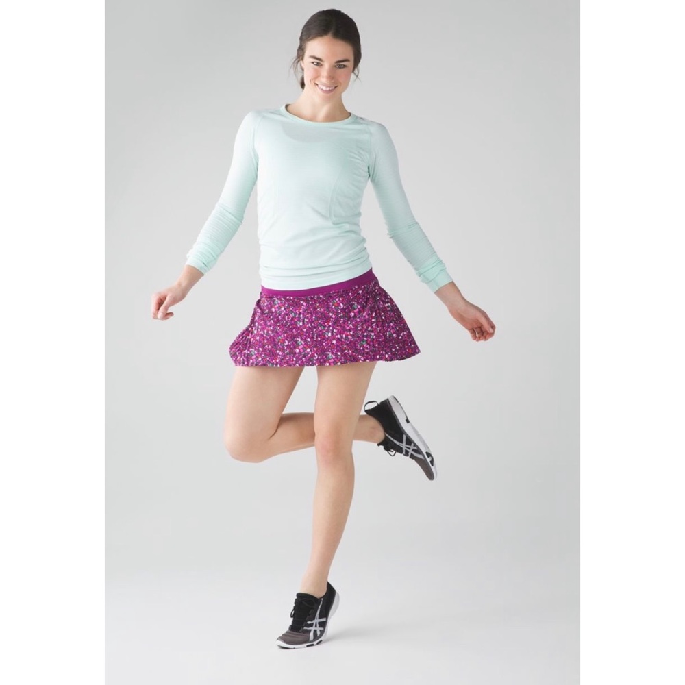 Lululemon Time To Shine Skirt Skort Stretch Pleated Activewear Pickleball Sz 6